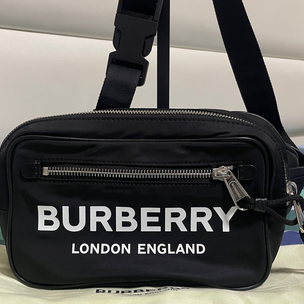 Burberry Logo Bum Bag Printed Nylon